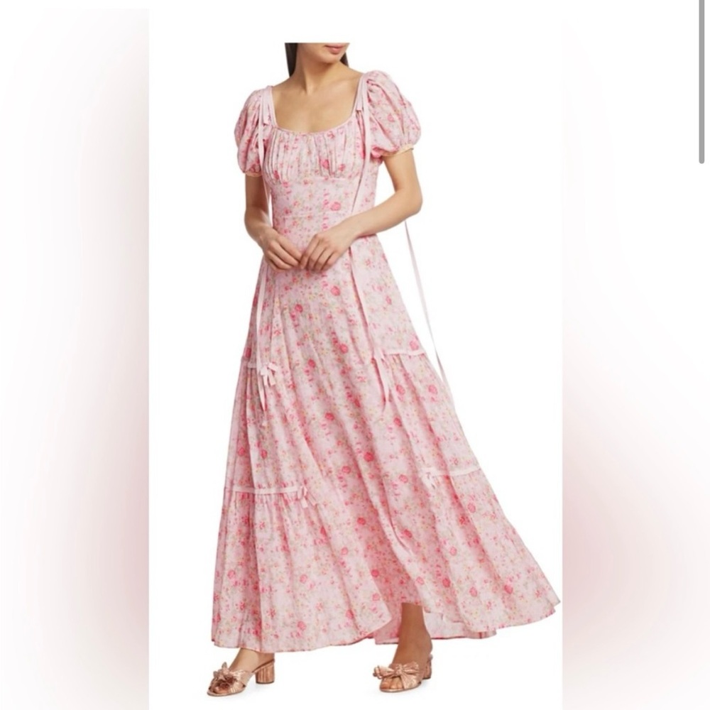 LOVESHACKFANCY Women’s Pink Jessie Dress